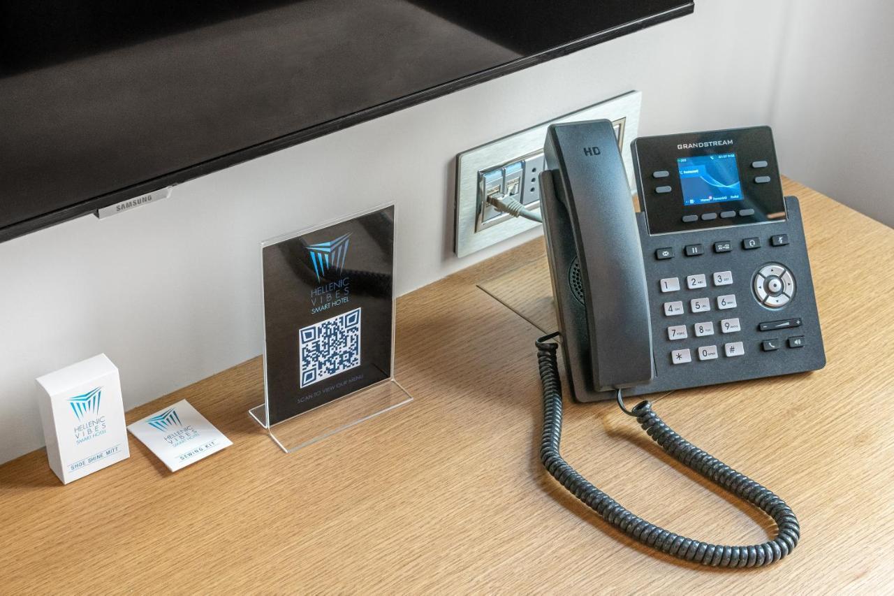 Hellenic Vibes Smart Hotel 아테네 외부 사진 A VoIP phone